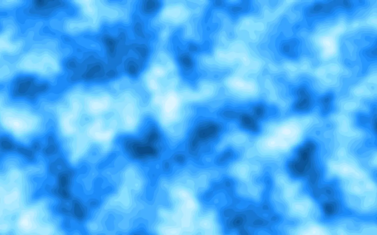 An exported contour field in the Bathymetric preset: filled depth bands in ocean blues